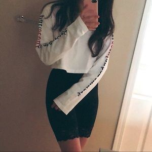 ATAR cropped long sleeve shirt